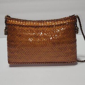 Vintage Straw Crossbody Purse Boho Beach Tropical Fun Vibe